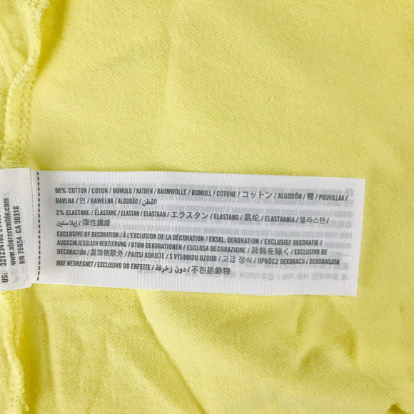 Hollister Men's Large Shirt Yellow Stretch Logo Embroidered Polo Popover BL28 - Picture 3 of 5